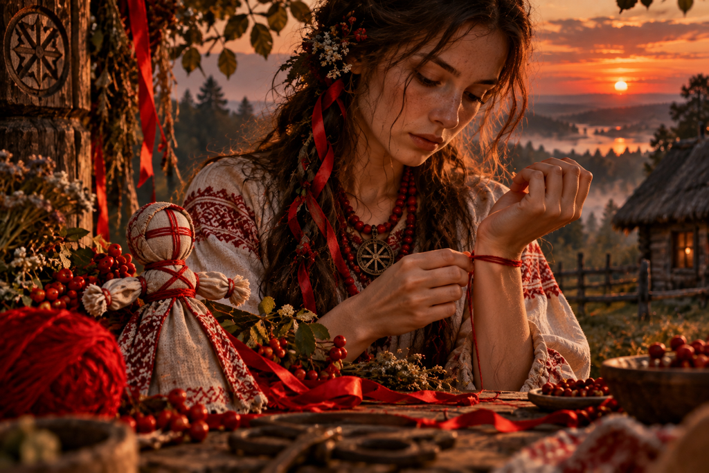 Czerwona nić — słowiańska ochrona nitka